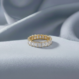 Cubic Ring Gold