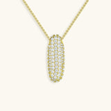 Bubble Initial Diamond Necklace