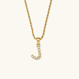 Maeve Letter Initial Diamond Necklace