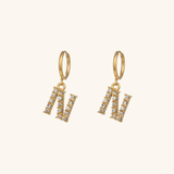 Wilhemina Initial Letter Earrings