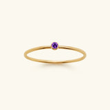 Amelia Birthstone Stacker Ring