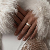 Cubic Ring Gold